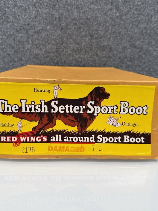 Vtg 1970s Red Wing Irish Setter Sport Boots 2176 Men 7C/Women 8.5 Seconds + Box
